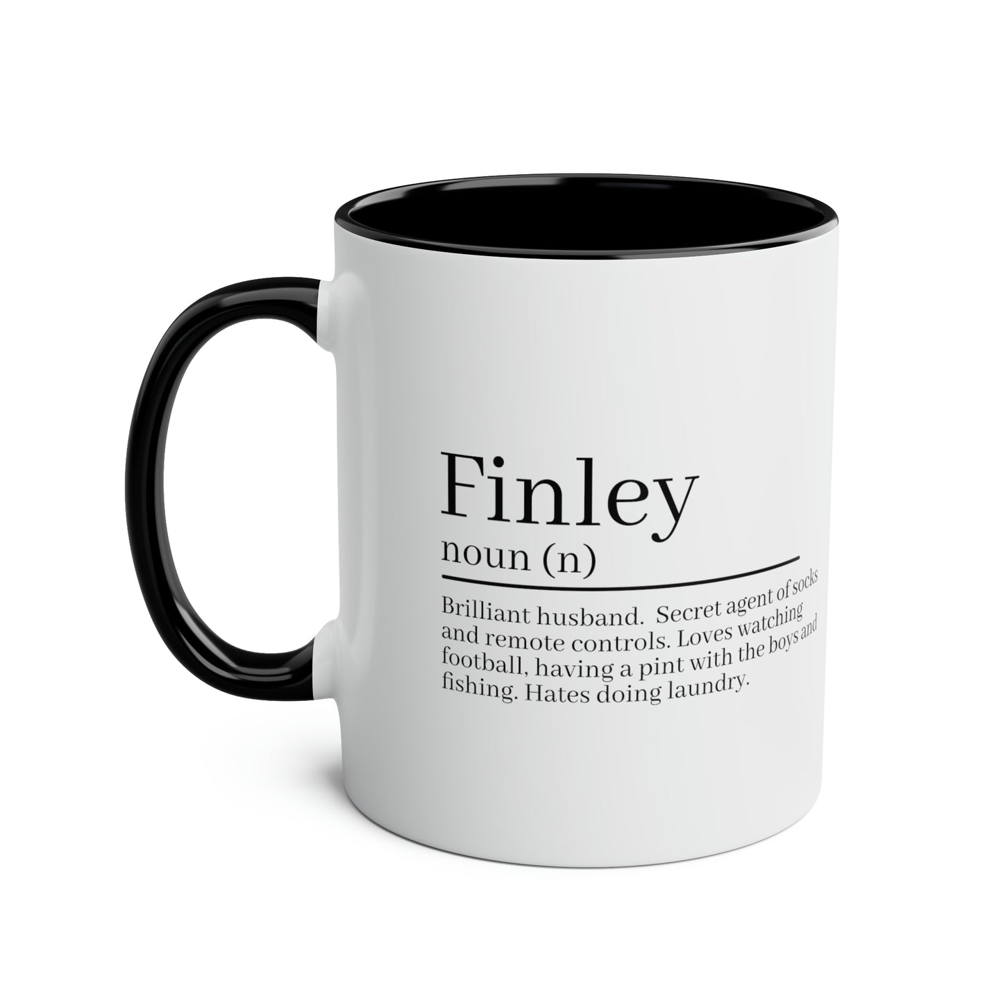 Finley Husband Description Mug