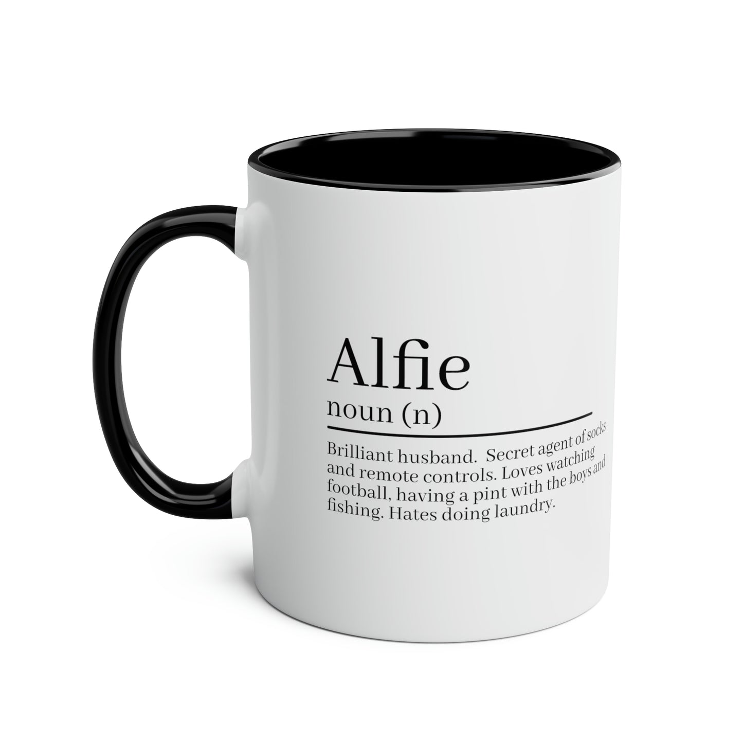 Alfie Husband Description Mug