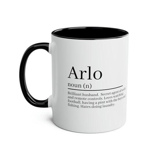 Arlo Husband Description Mug